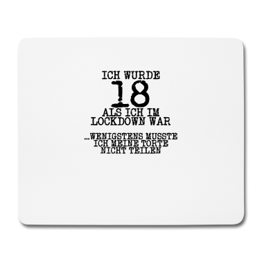 Geschenk zum 18 Mousepad - 18. Geburtstag Feiern Party 18 Jahre Volljährig