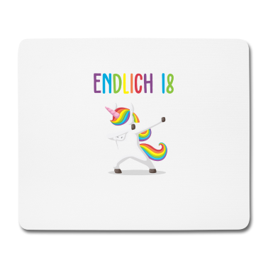 Geschenk zum 18 Mousepad - Endlich 18 jetzt muss ich noch erwachsen werden