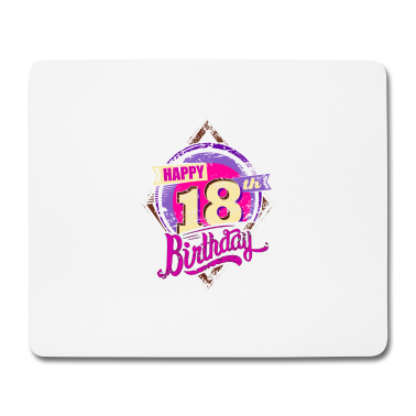 Geschenk zum 18 Mousepad - 18 Jahre on light Geschenk - 2002 18 Geburtstag
