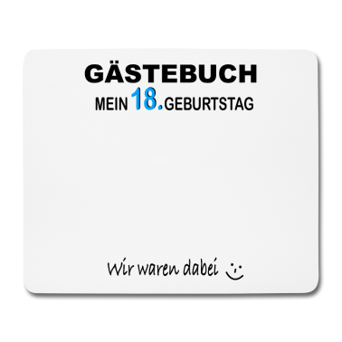 Geschenk zum 18 Mousepad - 18. Geburtstag Junge Mädchen Gästebuch 18 Jahre