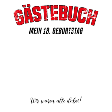 Motiv Gästebuch 18 Geburtstagsgeschenk