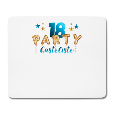 Geschenk zum 18 Mousepad - Geschenk zur 18. Geburtstagsparty
