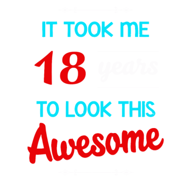 Motiv 18. Geburtstag, 18 Jahre, um dieses fantastische 2001 auszusehen