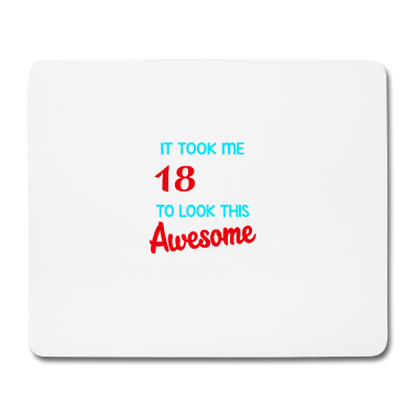 Geschenk zum 18 Mousepad - 18. Geburtstag, 18 Jahre, um dieses fantastische 2001 auszusehen