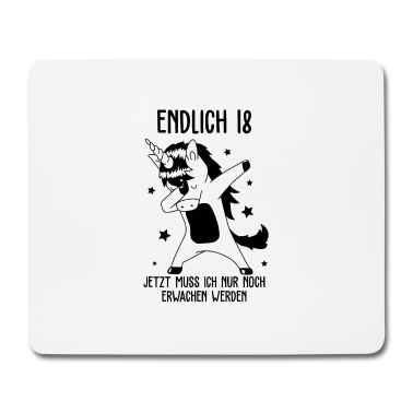 Geschenk zum 18 Mousepad - Endlich 18 jetzt muss ich nur noch erwachen werden