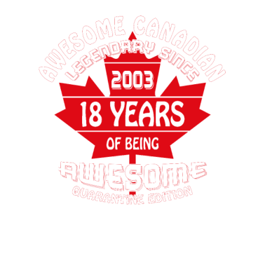 Motiv 18. Geburtstag 18 Jahre Kanadier Jahrgang 2003