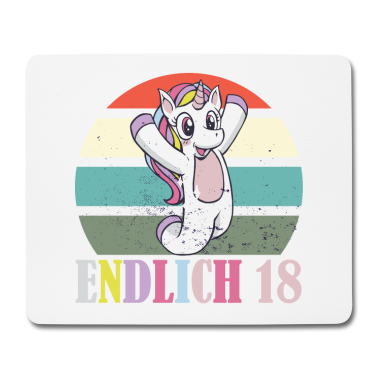 Geschenk zum 18 Mousepad - Damen 18. Geburtstag Mädchen Frau Frauen 18 Jahre