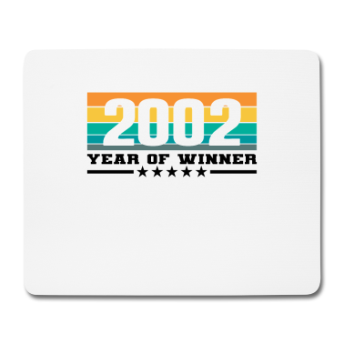 Geschenk zum 18 Mousepad - 18 18. Geburtstag Volljährig 2002 Year of Winner
