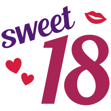 Motiv Sweet 18 (Herzen, Lippen)