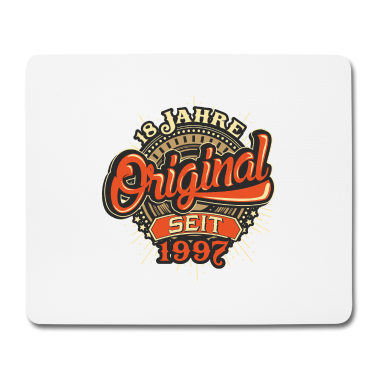 Geschenk zum 18 Mousepad - Original seit 1997, 18 Jahre.