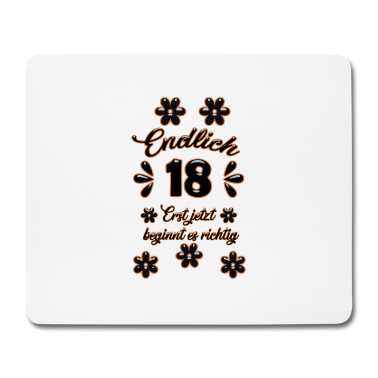 Geschenk zum 18 Mousepad - Geschenk zum 18. Geburtstag Frauen