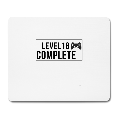 Geschenk zum 18 Mousepad - 18. Level 18 abgeschlossen