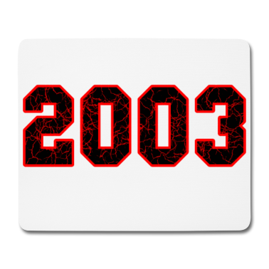 Geschenk zum 18 Mousepad - 18. Geburtstag Geschenk 2003
