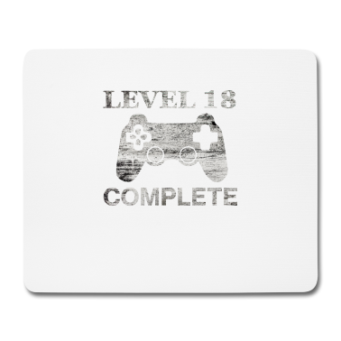 Geschenk zum 18 Mousepad - 18 Jahre - 18. Geburtstag Level 18 Complete Shirt