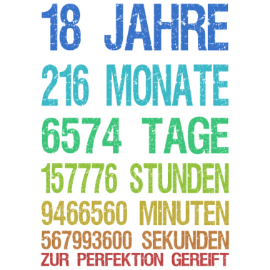 Motiv 18 Jahre zur Perfektion gereift