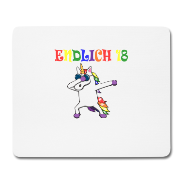 Geschenk zum 18 Mousepad - 18. Geburtstag Mädchen 2003 Frau Frauen 18 Jahre