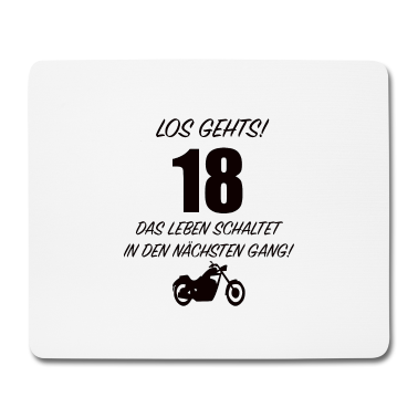 Geschenk zum 18 Mousepad - 18 Geburtstag GeschenkFeier Geschenkidee