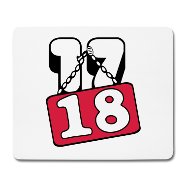 Geschenk zum 18 Mousepad - 17 18 .../+
