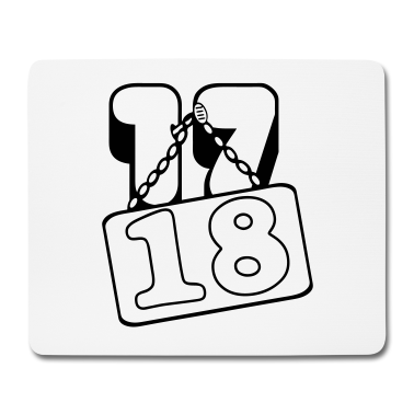 Geschenk zum 18 Mousepad - 17 18 .../+