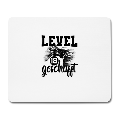 Geschenk zum 18 Mousepad - 18 Geburtstag Gamer Level 18
