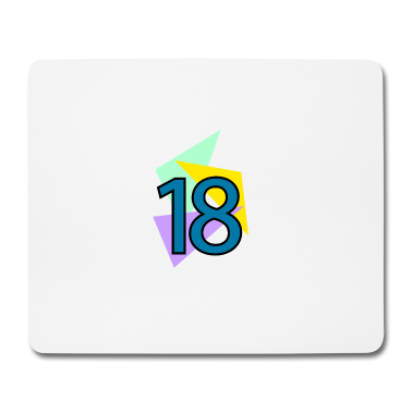 Geschenk zum 18 Mousepad - 18. Geburtstag 18 Jahre Dreiecke