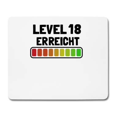 Geschenk zum 18 Mousepad - Level 18 erreicht 18. Geburtstag Jahre Gamer 2002