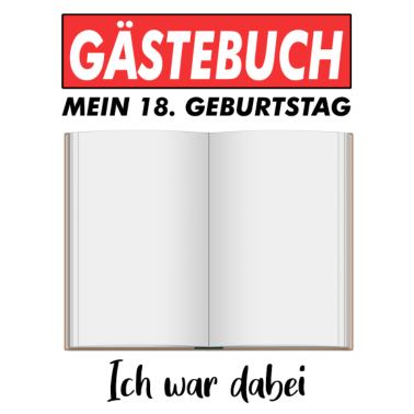 Motiv Gästebuch Mein 18. Geburtstag