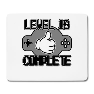 Geschenk zum 18 Mousepad - Level 18 Complete 18. Geburtstag Jahre Gamer 2002