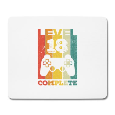 Geschenk zum 18 Mousepad - 18. Geburtstag Level 18
