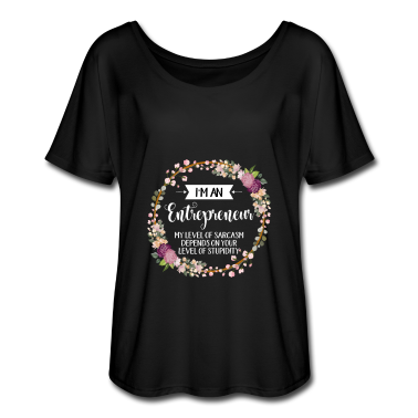 Beste Freunde Geschenke T-Shirt - Ich bin ein Unternehmer, von dem mein Sarkasmus abhängt