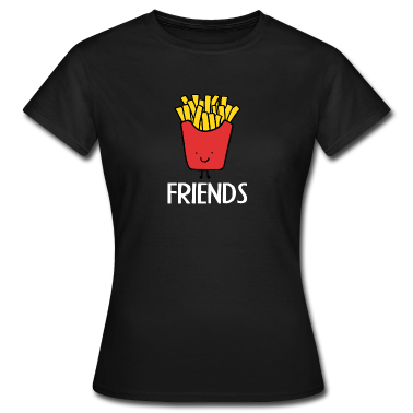 Beste Freunde Geschenke T-Shirt - Best Friends, Beste Freunde, Partnershirt, Pommes
