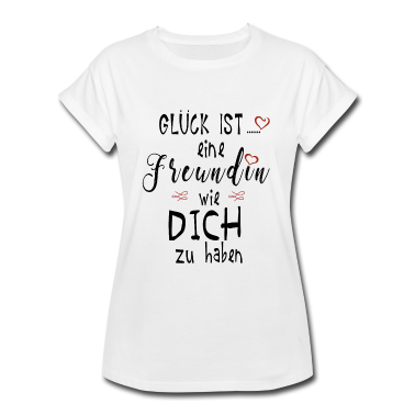 Beste Freunde Geschenke T-Shirt - Glück ist eine Freundin wie dich zu haben Geschenk