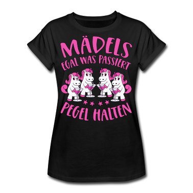 Beste Freunde Geschenke T-Shirt - Mädels Pegel Halten Mallorca Sprüche Einhorn Party