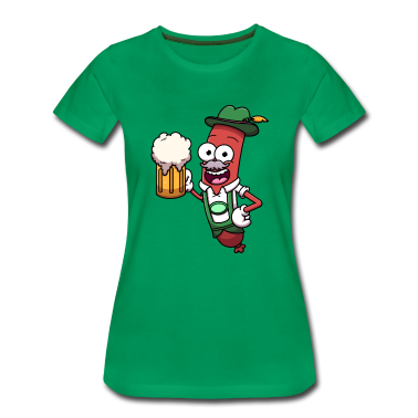 Beste Freunde Geschenke T-Shirt - Oktoberfestwurst mit Bier