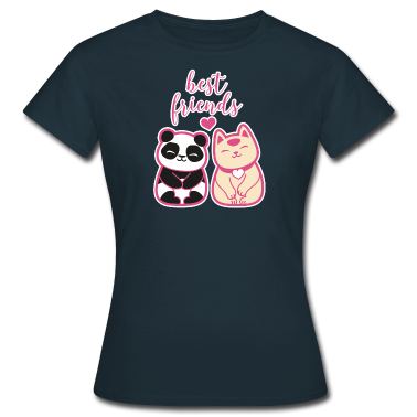 Beste Freunde Geschenke T-Shirt - Neko Nakamura Freunde