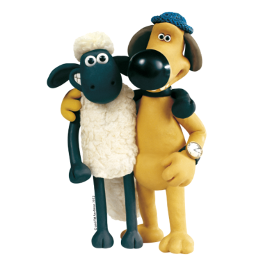 Motiv Shaun das Schaf Shaun und Bitzer