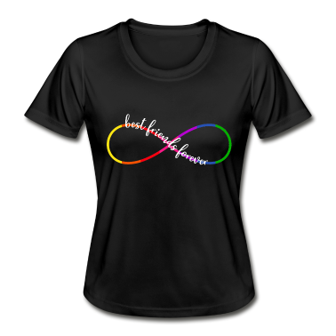 Beste Freunde Geschenke T-Shirt - Beste Freunde Unendlichkeitssymbol Regenbogen