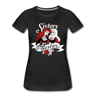 Beste Freunde Geschenke T-Shirt - SimsalaGrimm Schneeweißchen & Rosenrot Schwestern