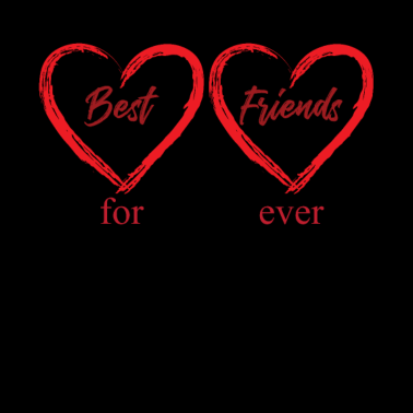 Motiv Beste Freunde für immer Freundschaft Geschenk
