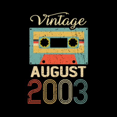 Motiv Geschenk 18. Geburtstag 2003 August 18 Jahre