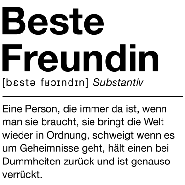 Motiv Beste Freundin