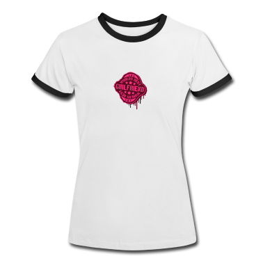 Beste Freunde Geschenke T-Shirt - Worlds best Girlyfriend Stempel