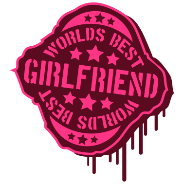 Motiv Worlds best Girlyfriend Stempel