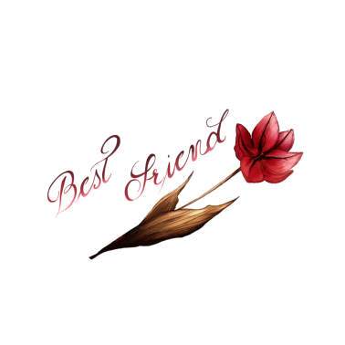 Motiv Beste Freunde Blume