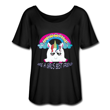 Beste Freunde Geschenke T-Shirt - Einhörner sind die besten Freunde eines Mädchens