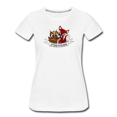 Beste Freunde Geschenke T-Shirt - Eule und Fuchs FREUNDE