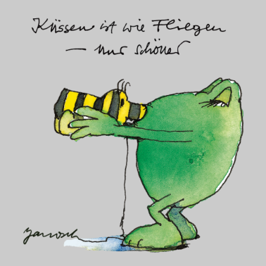 Motiv Janosch Frosch 'Küssen ist wie ...'