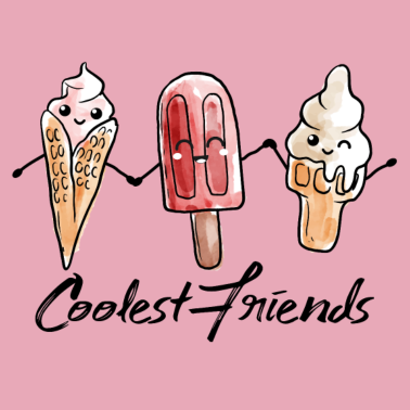 Motiv Coole Freunde - beste Freunde für immer - Geschenk