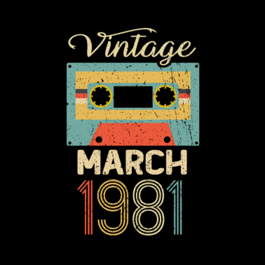Motiv Geschenk 40. Geburtstag 1981 März 40 Jahre