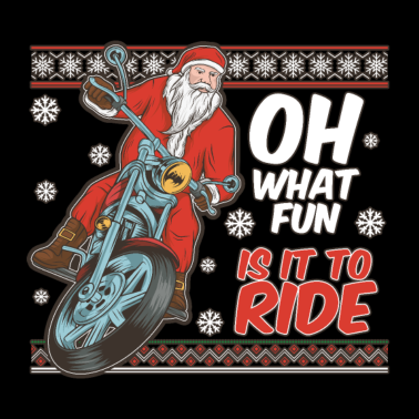 Motiv X-Mas Santa - Oh welcher Spass - dunkel